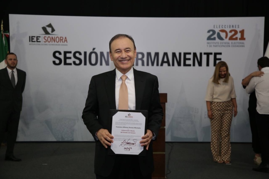 Alfonso Durazo es declarado gobernador electo de Sonora.